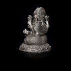 Sterling Silver Lord Ganesha Statue for Puja, Home Decor & Gift