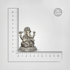 Sterling Silver Lord Ganesha Statue for Puja, Home Decor & Gift