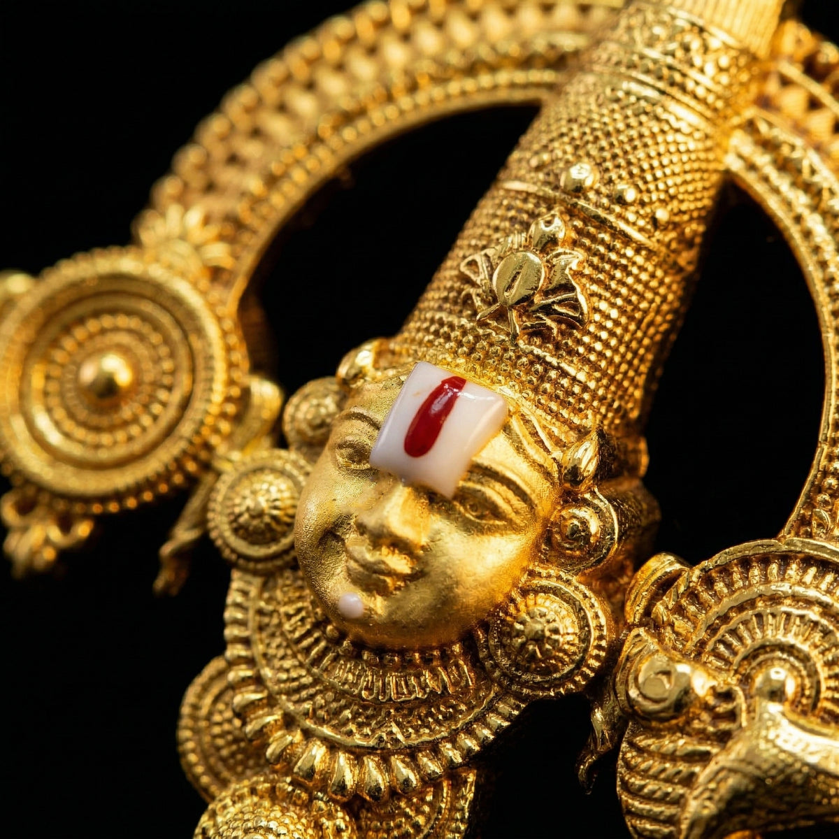 Balaji Aura Pendant – 24K Gold Plated 925 Silver